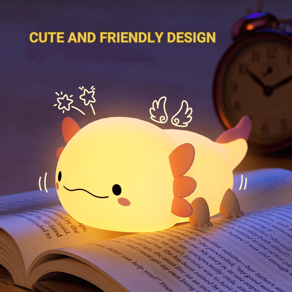 Cute Axoloti Night Light