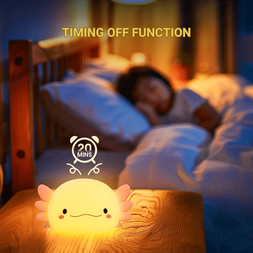 Cute Axoloti Night Light